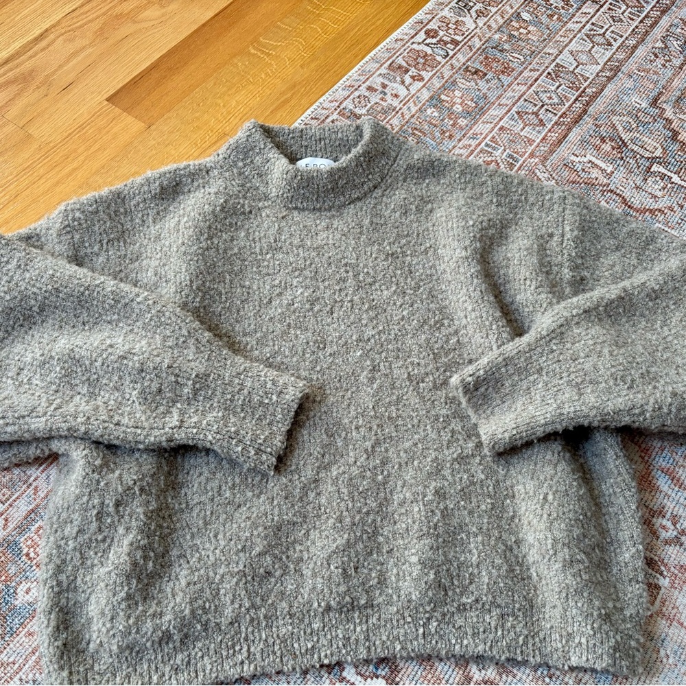 Cozy Taupe Knit Sweater
